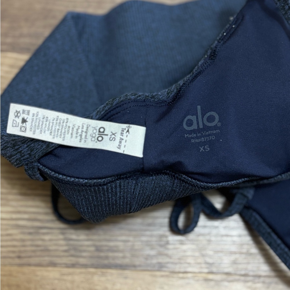Alo Yoga Alosoft Lavish Bra & High-Waist Alosoft Lounge Leggings | Size XS - Picture 6 of 13